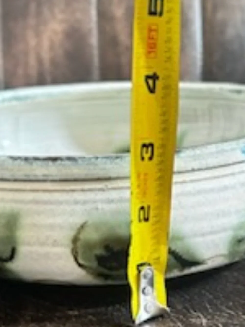 Vintage Signed Oversized Artisan Hand-Painted French Provence Art Pottery Bowl